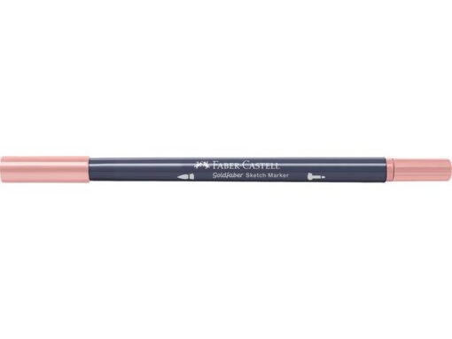 Sketchmarker op alcoholbasis. Marker is voorzien van twee punten: een zachte, flexibele penseelpunt voor grote vlakken en variabele lijndiktes en een finelinerpunt met metalen behuizing (0,6mm) voor contouren en details. Inkt is veegvast, waterbestendig en droogt snel. Hoge dekking door herhaaldelijk aanbrengen van de kleuren en streeploos te blenden. De doppen en de houder zijn gemaakt van 100% gerecycled materiaal en kunnen kleurvariaties vertonen door de productie. Kleur 131 coral.