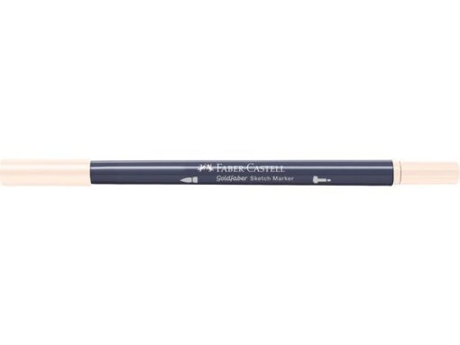 Sketchmarker op alcoholbasis. Marker is voorzien van twee punten: een zachte, flexibele penseelpunt voor grote vlakken en variabele lijndiktes en een finelinerpunt met metalen behuizing (0,6mm) voor contouren en details. Inkt is veegvast, waterbestendig en droogt snel. Hoge dekking door herhaaldelijk aanbrengen van de kleuren en streeploos te blenden. De doppen en de houder zijn gemaakt van 100% gerecycled materiaal en kunnen kleurvariaties vertonen door de productie. Kleur 132 beige red.