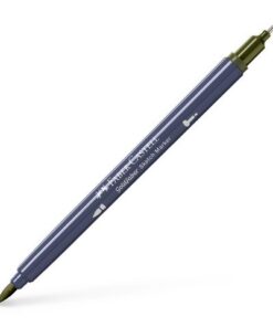 Sketchmarker op alcoholbasis. Marker is voorzien van twee punten: een zachte, flexibele penseelpunt voor grote vlakken en variabele lijndiktes en een finelinerpunt met metalen behuizing (0,6mm) voor contouren en details. Inkt is veegvast, waterbestendig en droogt snel. Hoge dekking door herhaaldelijk aanbrengen van de kleuren en streeploos te blenden. De doppen en de houder zijn gemaakt van 100% gerecycled materiaal en kunnen kleurvariaties vertonen door de productie. Kleur 173 olive green yellowish.