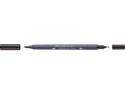 Sketchmarker op alcoholbasis. Marker is voorzien van twee punten: een zachte, flexibele penseelpunt voor grote vlakken en variabele lijndiktes en een finelinerpunt met metalen behuizing (0,6mm) voor contouren en details. Inkt is veegvast, waterbestendig en droogt snel. Hoge dekking door herhaaldelijk aanbrengen van de kleuren en streeploos te blenden. De doppen en de houder zijn gemaakt van 100% gerecycled materiaal en kunnen kleurvariaties vertonen door de productie. Kleur 175 dark sepia.