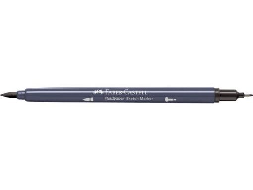 Sketchmarker op alcoholbasis. Marker is voorzien van twee punten: een zachte, flexibele penseelpunt voor grote vlakken en variabele lijndiktes en een finelinerpunt met metalen behuizing (0,6mm) voor contouren en details. Inkt is veegvast, waterbestendig en droogt snel. Hoge dekking door herhaaldelijk aanbrengen van de kleuren en streeploos te blenden. De doppen en de houder zijn gemaakt van 100% gerecycled materiaal en kunnen kleurvariaties vertonen door de productie. Kleur 175 dark sepia.
