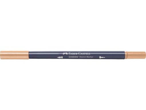 Sketchmarker op alcoholbasis. Marker is voorzien van twee punten: een zachte, flexibele penseelpunt voor grote vlakken en variabele lijndiktes en een finelinerpunt met metalen behuizing (0,6mm) voor contouren en details. Inkt is veegvast, waterbestendig en droogt snel. Hoge dekking door herhaaldelijk aanbrengen van de kleuren en streeploos te blenden. De doppen en de houder zijn gemaakt van 100% gerecycled materiaal en kunnen kleurvariaties vertonen door de productie. Kleur 186 terracotta.