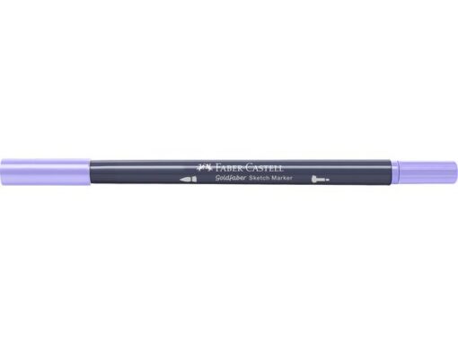 Sketchmarker op alcoholbasis. Marker is voorzien van twee punten: een zachte, flexibele penseelpunt voor grote vlakken en variabele lijndiktes en een finelinerpunt met metalen behuizing (0,6mm) voor contouren en details. Inkt is veegvast, waterbestendig en droogt snel. Hoge dekking door herhaaldelijk aanbrengen van de kleuren en streeploos te blenden. De doppen en de houder zijn gemaakt van 100% gerecycled materiaal en kunnen kleurvariaties vertonen door de productie. Kleur 196 lavender light.