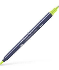 Sketchmarker op alcoholbasis. Marker is voorzien van twee punten: een zachte, flexibele penseelpunt voor grote vlakken en variabele lijndiktes en een finelinerpunt met metalen behuizing (0,6mm) voor contouren en details. Inkt is veegvast, waterbestendig en droogt snel. Hoge dekking door herhaaldelijk aanbrengen van de kleuren en streeploos te blenden. De doppen en de houder zijn gemaakt van 100% gerecycled materiaal en kunnen kleurvariaties vertonen door de productie. Kleur 207 dull lime.