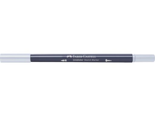 Sketchmarker op alcoholbasis. Marker is voorzien van twee punten: een zachte, flexibele penseelpunt voor grote vlakken en variabele lijndiktes en een finelinerpunt met metalen behuizing (0,6mm) voor contouren en details. Inkt is veegvast, waterbestendig en droogt snel. Hoge dekking door herhaaldelijk aanbrengen van de kleuren en streeploos te blenden. De doppen en de houder zijn gemaakt van 100% gerecycled materiaal en kunnen kleurvariaties vertonen door de productie. Kleur 241 cold grey XI.