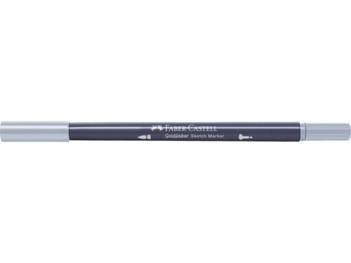 Sketchmarker op alcoholbasis. Marker is voorzien van twee punten: een zachte, flexibele penseelpunt voor grote vlakken en variabele lijndiktes en een finelinerpunt met metalen behuizing (0,6mm) voor contouren en details. Inkt is veegvast, waterbestendig en droogt snel. Hoge dekking door herhaaldelijk aanbrengen van de kleuren en streeploos te blenden. De doppen en de houder zijn gemaakt van 100% gerecycled materiaal en kunnen kleurvariaties vertonen door de productie. Kleur 242 cold grey XII.