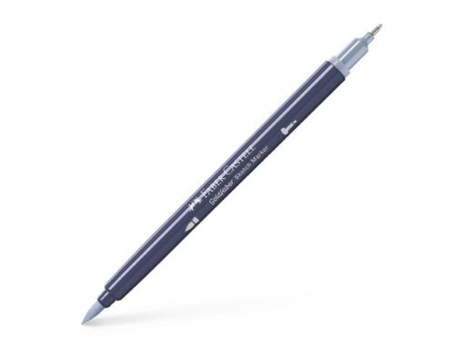 Sketchmarker op alcoholbasis. Marker is voorzien van twee punten: een zachte, flexibele penseelpunt voor grote vlakken en variabele lijndiktes en een finelinerpunt met metalen behuizing (0,6mm) voor contouren en details. Inkt is veegvast, waterbestendig en droogt snel. Hoge dekking door herhaaldelijk aanbrengen van de kleuren en streeploos te blenden. De doppen en de houder zijn gemaakt van 100% gerecycled materiaal en kunnen kleurvariaties vertonen door de productie. Kleur 242 cold grey XII.