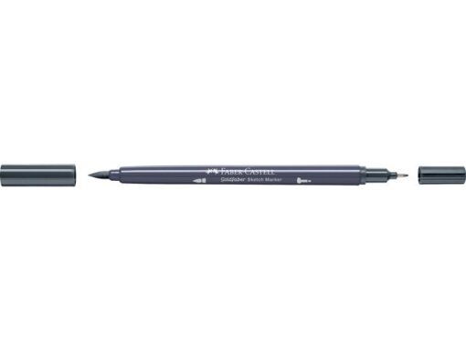 Sketchmarker op alcoholbasis. Marker is voorzien van twee punten: een zachte, flexibele penseelpunt voor grote vlakken en variabele lijndiktes en een finelinerpunt met metalen behuizing (0,6mm) voor contouren en details. Inkt is veegvast, waterbestendig en droogt snel. Hoge dekking door herhaaldelijk aanbrengen van de kleuren en streeploos te blenden. De doppen en de houder zijn gemaakt van 100% gerecycled materiaal en kunnen kleurvariaties vertonen door de productie. Kleur 244 cold grey XIV.