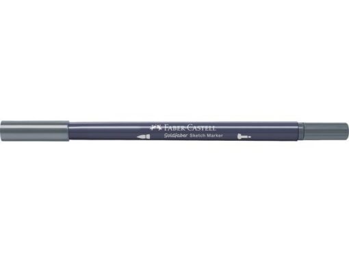 Sketchmarker op alcoholbasis. Marker is voorzien van twee punten: een zachte, flexibele penseelpunt voor grote vlakken en variabele lijndiktes en een finelinerpunt met metalen behuizing (0,6mm) voor contouren en details. Inkt is veegvast, waterbestendig en droogt snel. Hoge dekking door herhaaldelijk aanbrengen van de kleuren en streeploos te blenden. De doppen en de houder zijn gemaakt van 100% gerecycled materiaal en kunnen kleurvariaties vertonen door de productie. Kleur 244 cold grey XIV.
