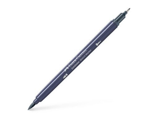 Sketchmarker op alcoholbasis. Marker is voorzien van twee punten: een zachte, flexibele penseelpunt voor grote vlakken en variabele lijndiktes en een finelinerpunt met metalen behuizing (0,6mm) voor contouren en details. Inkt is veegvast, waterbestendig en droogt snel. Hoge dekking door herhaaldelijk aanbrengen van de kleuren en streeploos te blenden. De doppen en de houder zijn gemaakt van 100% gerecycled materiaal en kunnen kleurvariaties vertonen door de productie. Kleur 244 cold grey XIV.