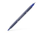 Sketchmarker op alcoholbasis. Marker is voorzien van twee punten: een zachte, flexibele penseelpunt voor grote vlakken en variabele lijndiktes en een finelinerpunt met metalen behuizing (0,6mm) voor contouren en details. Inkt is veegvast, waterbestendig en droogt snel. Hoge dekking door herhaaldelijk aanbrengen van de kleuren en streeploos te blenden. De doppen en de houder zijn gemaakt van 100% gerecycled materiaal en kunnen kleurvariaties vertonen door de productie. Kleur 247 indanthrene blue.