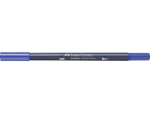 Sketchmarker op alcoholbasis. Marker is voorzien van twee punten: een zachte, flexibele penseelpunt voor grote vlakken en variabele lijndiktes en een finelinerpunt met metalen behuizing (0,6mm) voor contouren en details. Inkt is veegvast, waterbestendig en droogt snel. Hoge dekking door herhaaldelijk aanbrengen van de kleuren en streeploos te blenden. De doppen en de houder zijn gemaakt van 100% gerecycled materiaal en kunnen kleurvariaties vertonen door de productie. Kleur 247 indanthrene blue.