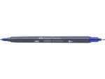 Sketchmarker op alcoholbasis. Marker is voorzien van twee punten: een zachte, flexibele penseelpunt voor grote vlakken en variabele lijndiktes en een finelinerpunt met metalen behuizing (0,6mm) voor contouren en details. Inkt is veegvast, waterbestendig en droogt snel. Hoge dekking door herhaaldelijk aanbrengen van de kleuren en streeploos te blenden. De doppen en de houder zijn gemaakt van 100% gerecycled materiaal en kunnen kleurvariaties vertonen door de productie. Kleur 247 indanthrene blue.
