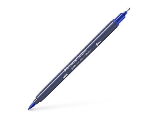 Sketchmarker op alcoholbasis. Marker is voorzien van twee punten: een zachte, flexibele penseelpunt voor grote vlakken en variabele lijndiktes en een finelinerpunt met metalen behuizing (0,6mm) voor contouren en details. Inkt is veegvast, waterbestendig en droogt snel. Hoge dekking door herhaaldelijk aanbrengen van de kleuren en streeploos te blenden. De doppen en de houder zijn gemaakt van 100% gerecycled materiaal en kunnen kleurvariaties vertonen door de productie. Kleur 247 indanthrene blue.