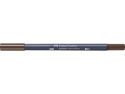 Sketchmarker op alcoholbasis. Marker is voorzien van twee punten: een zachte, flexibele penseelpunt voor grote vlakken en variabele lijndiktes en een finelinerpunt met metalen behuizing (0,6mm) voor contouren en details. Inkt is veegvast, waterbestendig en droogt snel. Hoge dekking door herhaaldelijk aanbrengen van de kleuren en streeploos te blenden. De doppen en de houder zijn gemaakt van 100% gerecycled materiaal en kunnen kleurvariaties vertonen door de productie. Kleur 280 burnt umber.