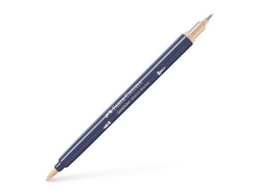 Sketchmarker op alcoholbasis. Marker is voorzien van twee punten: een zachte, flexibele penseelpunt voor grote vlakken en variabele lijndiktes en een finelinerpunt met metalen behuizing (0,6mm) voor contouren en details. Inkt is veegvast, waterbestendig en droogt snel. Hoge dekking door herhaaldelijk aanbrengen van de kleuren en streeploos te blenden. De doppen en de houder zijn gemaakt van 100% gerecycled materiaal en kunnen kleurvariaties vertonen door de productie. Kleur 281 sand.