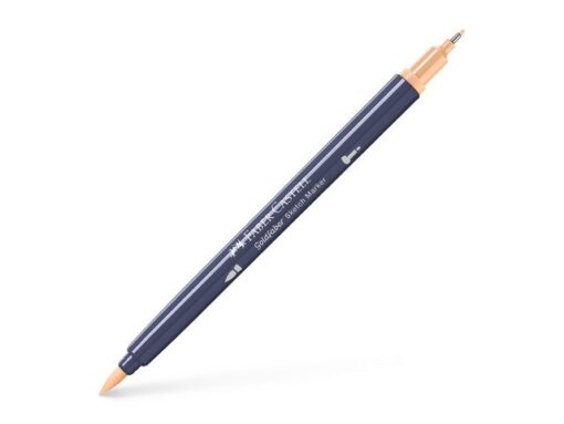 Sketchmarker op alcoholbasis. Marker is voorzien van twee punten: een zachte, flexibele penseelpunt voor grote vlakken en variabele lijndiktes en een finelinerpunt met metalen behuizing (0,6mm) voor contouren en details. Inkt is veegvast, waterbestendig en droogt snel. Hoge dekking door herhaaldelijk aanbrengen van de kleuren en streeploos te blenden. De doppen en de houder zijn gemaakt van 100% gerecycled materiaal en kunnen kleurvariaties vertonen door de productie. Kleur 303 powder.