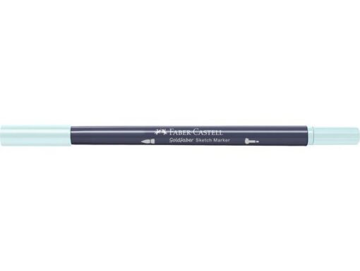 Sketchmarker op alcoholbasis. Marker is voorzien van twee punten: een zachte, flexibele penseelpunt voor grote vlakken en variabele lijndiktes en een finelinerpunt met metalen behuizing (0,6mm) voor contouren en details. Inkt is veegvast, waterbestendig en droogt snel. Hoge dekking door herhaaldelijk aanbrengen van de kleuren en streeploos te blenden. De doppen en de houder zijn gemaakt van 100% gerecycled materiaal en kunnen kleurvariaties vertonen door de productie. Kleur 310 pale mint.