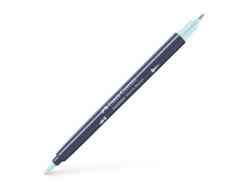 Sketchmarker op alcoholbasis. Marker is voorzien van twee punten: een zachte, flexibele penseelpunt voor grote vlakken en variabele lijndiktes en een finelinerpunt met metalen behuizing (0,6mm) voor contouren en details. Inkt is veegvast, waterbestendig en droogt snel. Hoge dekking door herhaaldelijk aanbrengen van de kleuren en streeploos te blenden. De doppen en de houder zijn gemaakt van 100% gerecycled materiaal en kunnen kleurvariaties vertonen door de productie. Kleur 310 pale mint.