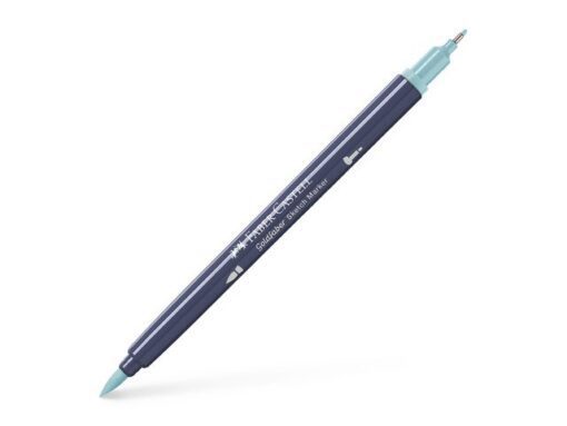 Sketchmarker op alcoholbasis. Marker is voorzien van twee punten: een zachte, flexibele penseelpunt voor grote vlakken en variabele lijndiktes en een finelinerpunt met metalen behuizing (0,6mm) voor contouren en details. Inkt is veegvast, waterbestendig en droogt snel. Hoge dekking door herhaaldelijk aanbrengen van de kleuren en streeploos te blenden. De doppen en de houder zijn gemaakt van 100% gerecycled materiaal en kunnen kleurvariaties vertonen door de productie. Kleur 311 vintage turquoise.