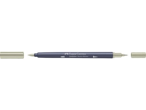 Sketchmarker op alcoholbasis. Marker is voorzien van twee punten: een zachte, flexibele penseelpunt voor grote vlakken en variabele lijndiktes en een finelinerpunt met metalen behuizing (0,6mm) voor contouren en details. Inkt is veegvast, waterbestendig en droogt snel. Hoge dekking door herhaaldelijk aanbrengen van de kleuren en streeploos te blenden. De doppen en de houder zijn gemaakt van 100% gerecycled materiaal en kunnen kleurvariaties vertonen door de productie. Kleur 315 green clay.