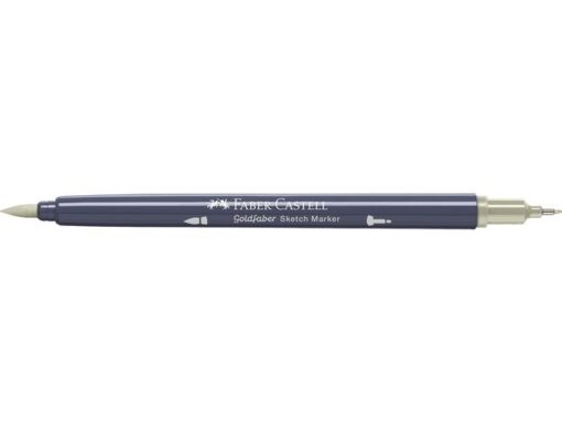 Sketchmarker op alcoholbasis. Marker is voorzien van twee punten: een zachte, flexibele penseelpunt voor grote vlakken en variabele lijndiktes en een finelinerpunt met metalen behuizing (0,6mm) voor contouren en details. Inkt is veegvast, waterbestendig en droogt snel. Hoge dekking door herhaaldelijk aanbrengen van de kleuren en streeploos te blenden. De doppen en de houder zijn gemaakt van 100% gerecycled materiaal en kunnen kleurvariaties vertonen door de productie. Kleur 315 green clay.