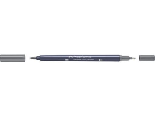 Sketchmarker op alcoholbasis. Marker is voorzien van twee punten: een zachte, flexibele penseelpunt voor grote vlakken en variabele lijndiktes en een finelinerpunt met metalen behuizing (0,6mm) voor contouren en details. Inkt is veegvast, waterbestendig en droogt snel. Hoge dekking door herhaaldelijk aanbrengen van de kleuren en streeploos te blenden. De doppen en de houder zijn gemaakt van 100% gerecycled materiaal en kunnen kleurvariaties vertonen door de productie. Kleur 333 neutral grey III.
