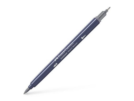 Sketchmarker op alcoholbasis. Marker is voorzien van twee punten: een zachte, flexibele penseelpunt voor grote vlakken en variabele lijndiktes en een finelinerpunt met metalen behuizing (0,6mm) voor contouren en details. Inkt is veegvast, waterbestendig en droogt snel. Hoge dekking door herhaaldelijk aanbrengen van de kleuren en streeploos te blenden. De doppen en de houder zijn gemaakt van 100% gerecycled materiaal en kunnen kleurvariaties vertonen door de productie. Kleur 333 neutral grey III.