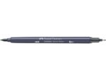 Sketchmarker op alcoholbasis. Marker is voorzien van twee punten: een zachte, flexibele penseelpunt voor grote vlakken en variabele lijndiktes en een finelinerpunt met metalen behuizing (0,6mm) voor contouren en details. Inkt is veegvast, waterbestendig en droogt snel. Hoge dekking door herhaaldelijk aanbrengen van de kleuren en streeploos te blenden. De doppen en de houder zijn gemaakt van 100% gerecycled materiaal en kunnen kleurvariaties vertonen door de productie. Kleur 334 cold grey IV.