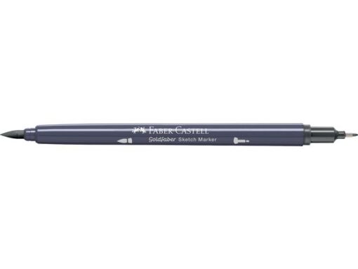 Sketchmarker op alcoholbasis. Marker is voorzien van twee punten: een zachte, flexibele penseelpunt voor grote vlakken en variabele lijndiktes en een finelinerpunt met metalen behuizing (0,6mm) voor contouren en details. Inkt is veegvast, waterbestendig en droogt snel. Hoge dekking door herhaaldelijk aanbrengen van de kleuren en streeploos te blenden. De doppen en de houder zijn gemaakt van 100% gerecycled materiaal en kunnen kleurvariaties vertonen door de productie. Kleur 334 cold grey IV.