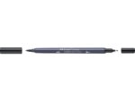 Sketchmarker op alcoholbasis. Marker is voorzien van twee punten: een zachte, flexibele penseelpunt voor grote vlakken en variabele lijndiktes en een finelinerpunt met metalen behuizing (0,6mm) voor contouren en details. Inkt is veegvast, waterbestendig en droogt snel. Hoge dekking door herhaaldelijk aanbrengen van de kleuren en streeploos te blenden. De doppen en de houder zijn gemaakt van 100% gerecycled materiaal en kunnen kleurvariaties vertonen door de productie. Kleur 335 neutral grey V.