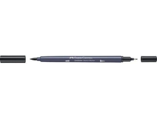 Sketchmarker op alcoholbasis. Marker is voorzien van twee punten: een zachte, flexibele penseelpunt voor grote vlakken en variabele lijndiktes en een finelinerpunt met metalen behuizing (0,6mm) voor contouren en details. Inkt is veegvast, waterbestendig en droogt snel. Hoge dekking door herhaaldelijk aanbrengen van de kleuren en streeploos te blenden. De doppen en de houder zijn gemaakt van 100% gerecycled materiaal en kunnen kleurvariaties vertonen door de productie. Kleur 335 neutral grey V.