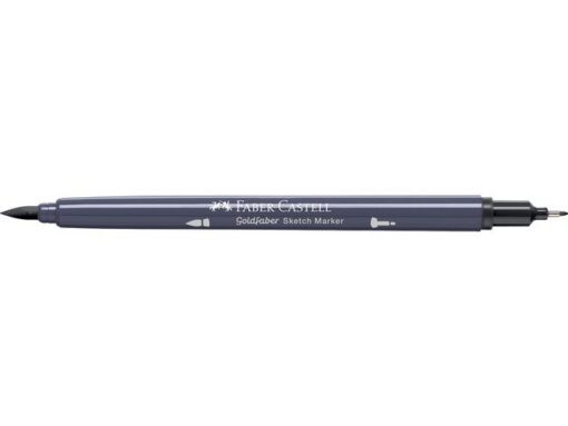 Sketchmarker op alcoholbasis. Marker is voorzien van twee punten: een zachte, flexibele penseelpunt voor grote vlakken en variabele lijndiktes en een finelinerpunt met metalen behuizing (0,6mm) voor contouren en details. Inkt is veegvast, waterbestendig en droogt snel. Hoge dekking door herhaaldelijk aanbrengen van de kleuren en streeploos te blenden. De doppen en de houder zijn gemaakt van 100% gerecycled materiaal en kunnen kleurvariaties vertonen door de productie. Kleur 335 neutral grey V.