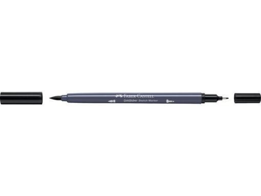 Sketchmarker op alcoholbasis. Marker is voorzien van twee punten: een zachte, flexibele penseelpunt voor grote vlakken en variabele lijndiktes en een finelinerpunt met metalen behuizing (0,6mm) voor contouren en details. Inkt is veegvast, waterbestendig en droogt snel. Hoge dekking door herhaaldelijk aanbrengen van de kleuren en streeploos te blenden. De doppen en de houder zijn gemaakt van 100% gerecycled materiaal en kunnen kleurvariaties vertonen door de productie. Kleur 336 neutral grey VI.