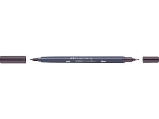 Sketchmarker op alcoholbasis. Marker is voorzien van twee punten: een zachte, flexibele penseelpunt voor grote vlakken en variabele lijndiktes en een finelinerpunt met metalen behuizing (0,6mm) voor contouren en details. Inkt is veegvast, waterbestendig en droogt snel. Hoge dekking door herhaaldelijk aanbrengen van de kleuren en streeploos te blenden. De doppen en de houder zijn gemaakt van 100% gerecycled materiaal en kunnen kleurvariaties vertonen door de productie. Kleur 347 dusty mauve.