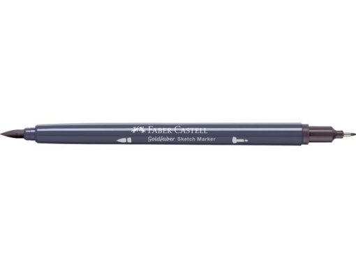 Sketchmarker op alcoholbasis. Marker is voorzien van twee punten: een zachte, flexibele penseelpunt voor grote vlakken en variabele lijndiktes en een finelinerpunt met metalen behuizing (0,6mm) voor contouren en details. Inkt is veegvast, waterbestendig en droogt snel. Hoge dekking door herhaaldelijk aanbrengen van de kleuren en streeploos te blenden. De doppen en de houder zijn gemaakt van 100% gerecycled materiaal en kunnen kleurvariaties vertonen door de productie. Kleur 347 dusty mauve.