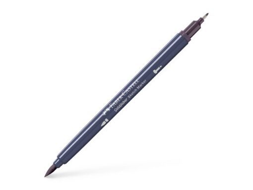 Sketchmarker op alcoholbasis. Marker is voorzien van twee punten: een zachte, flexibele penseelpunt voor grote vlakken en variabele lijndiktes en een finelinerpunt met metalen behuizing (0,6mm) voor contouren en details. Inkt is veegvast, waterbestendig en droogt snel. Hoge dekking door herhaaldelijk aanbrengen van de kleuren en streeploos te blenden. De doppen en de houder zijn gemaakt van 100% gerecycled materiaal en kunnen kleurvariaties vertonen door de productie. Kleur 347 dusty mauve.