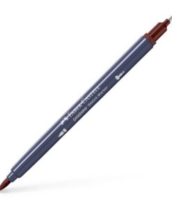 Sketchmarker op alcoholbasis. Marker is voorzien van twee punten: een zachte, flexibele penseelpunt voor grote vlakken en variabele lijndiktes en een finelinerpunt met metalen behuizing (0,6mm) voor contouren en details. Inkt is veegvast, waterbestendig en droogt snel. Hoge dekking door herhaaldelijk aanbrengen van de kleuren en streeploos te blenden. De doppen en de houder zijn gemaakt van 100% gerecycled materiaal en kunnen kleurvariaties vertonen door de productie. Kleur 378 mahogany.