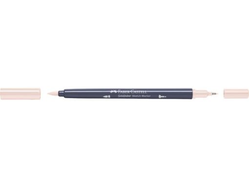Sketchmarker op alcoholbasis. Marker is voorzien van twee punten: een zachte, flexibele penseelpunt voor grote vlakken en variabele lijndiktes en een finelinerpunt met metalen behuizing (0,6mm) voor contouren en details. Inkt is veegvast, waterbestendig en droogt snel. Hoge dekking door herhaaldelijk aanbrengen van de kleuren en streeploos te blenden. De doppen en de houder zijn gemaakt van 100% gerecycled materiaal en kunnen kleurvariaties vertonen door de productie. Kleur 382 dull beige red.
