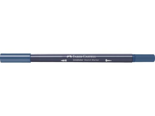 Sketchmarker op alcoholbasis. Marker is voorzien van twee punten: een zachte, flexibele penseelpunt voor grote vlakken en variabele lijndiktes en een finelinerpunt met metalen behuizing (0,6mm) voor contouren en details. Inkt is veegvast, waterbestendig en droogt snel. Hoge dekking door herhaaldelijk aanbrengen van de kleuren en streeploos te blenden. De doppen en de houder zijn gemaakt van 100% gerecycled materiaal en kunnen kleurvariaties vertonen door de productie. Kleur 450 indigo.
