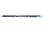 Sketchmarker op alcoholbasis. Marker is voorzien van twee punten: een zachte, flexibele penseelpunt voor grote vlakken en variabele lijndiktes en een finelinerpunt met metalen behuizing (0,6mm) voor contouren en details. Inkt is veegvast, waterbestendig en droogt snel. Hoge dekking door herhaaldelijk aanbrengen van de kleuren en streeploos te blenden. De doppen en de houder zijn gemaakt van 100% gerecycled materiaal en kunnen kleurvariaties vertonen door de productie. Kleur 451 saltwater blue.
