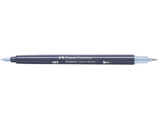 Sketchmarker op alcoholbasis. Marker is voorzien van twee punten: een zachte, flexibele penseelpunt voor grote vlakken en variabele lijndiktes en een finelinerpunt met metalen behuizing (0,6mm) voor contouren en details. Inkt is veegvast, waterbestendig en droogt snel. Hoge dekking door herhaaldelijk aanbrengen van de kleuren en streeploos te blenden. De doppen en de houder zijn gemaakt van 100% gerecycled materiaal en kunnen kleurvariaties vertonen door de productie. Kleur 452 light pigeon blue.