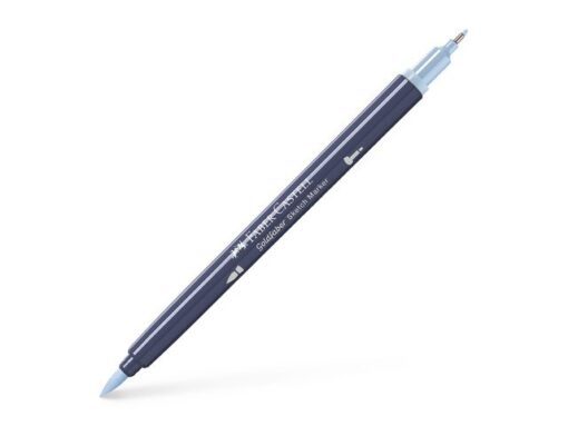 Sketchmarker op alcoholbasis. Marker is voorzien van twee punten: een zachte, flexibele penseelpunt voor grote vlakken en variabele lijndiktes en een finelinerpunt met metalen behuizing (0,6mm) voor contouren en details. Inkt is veegvast, waterbestendig en droogt snel. Hoge dekking door herhaaldelijk aanbrengen van de kleuren en streeploos te blenden. De doppen en de houder zijn gemaakt van 100% gerecycled materiaal en kunnen kleurvariaties vertonen door de productie. Kleur 452 light pigeon blue.