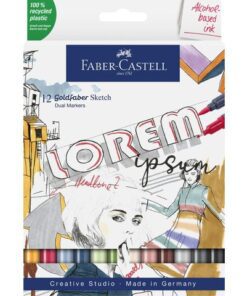 Sketchmarker Faber-Castell Goldfaber etui 12 stuks op       alcoholbasis