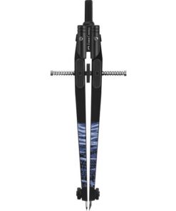 Snelverstelpasser Shiny Twist. Mooie set, uitermate geschikt voor school. Erg gebruiksvriendelijk door de ergonomische opening van de passer benen. Voor cirkels tot Ø 390 mm. Verpakt in kunststof doos met reserveonderdelen en potloodstiftjes. Naast trendy ontwerpen wordt solide technologie niet verwaarloosd: robuuste tandwielgeleiders, stevig zittende centrale wielassen, zeer eenvoudig te gebruiken kompaspoten en anti-slip naald- en loodklemmen voor nauwkeurig lijnwerk zijn standaard voor alle Faber-Castell kompassen. Kleur zwart/blauw.