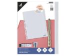 Kangaro KTC Tabblad Kangaro A4 venster PP 120 micron 23-gaats grijs     5-delig