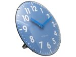 Tafelklok Nextime Duomo Mini 20 cm blauw gebolde glazen     lens