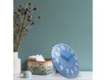 Tafelklok Nextime Duomo Mini 20 cm blauw gebolde glazen     lens