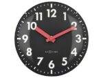 Tafelklok Nextime Duomo Mini 20 cm zwart gebolde glazen lens
