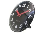 Tafelklok Nextime Duomo Mini 20 cm zwart gebolde glazen lens